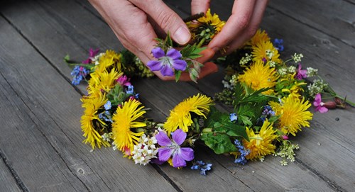 blomsterkrans til svensk midsommer