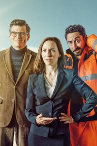 Poster for ARD's nye komedieserie fra 2022 'Lykkejægerne', Die Glücksspieler