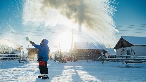 David Batra i Sibirien. © SVT/Ekstremt vejr