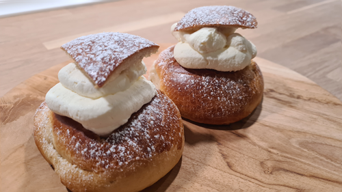 ægte semlor, opskrift, svenske fastelavnsboller